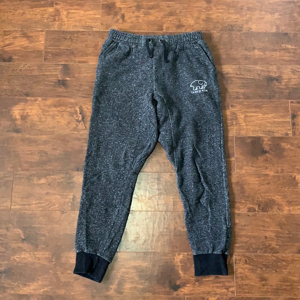 Heather Gray Ivory Ella Joggers